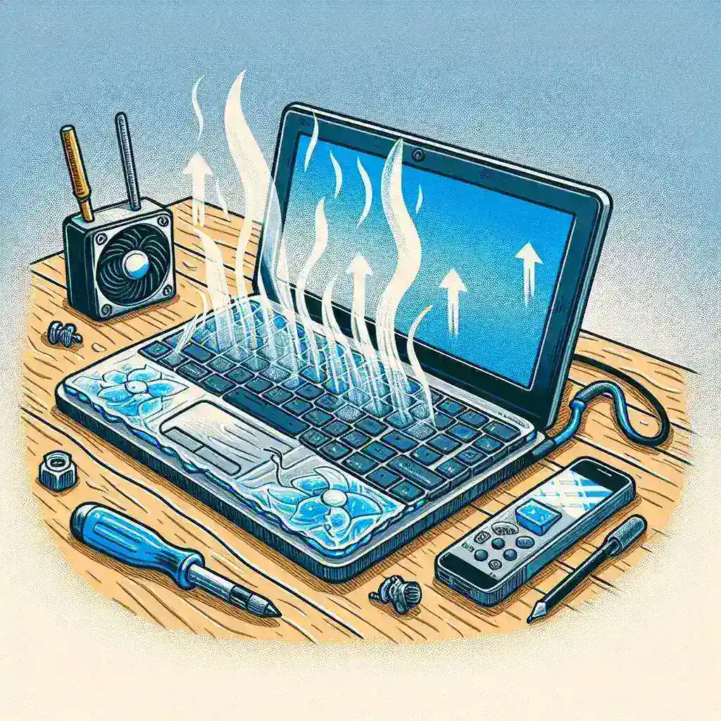 "Base de Refrigeração para Laptop DIY: Solução eficaz para evitar o superaquecimento do computador, destacando um ventilador personalizado e design ergonômico para melhor desempenho."