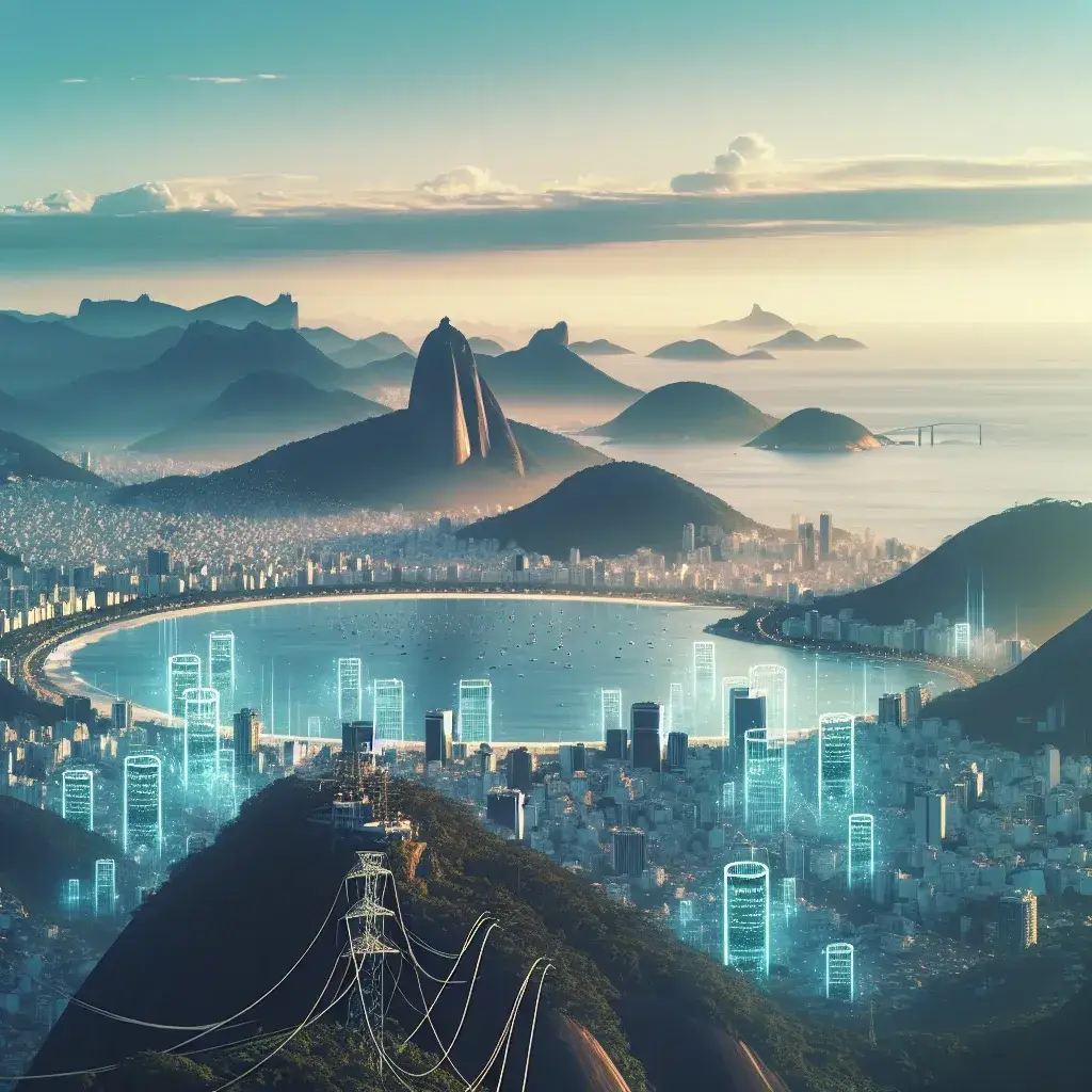 "Nova Zona de Disponibilidade da AWS no Rio de Janeiro, destacando a expansão das operações de tecnologia em nuvem da Amazon no Brasil."